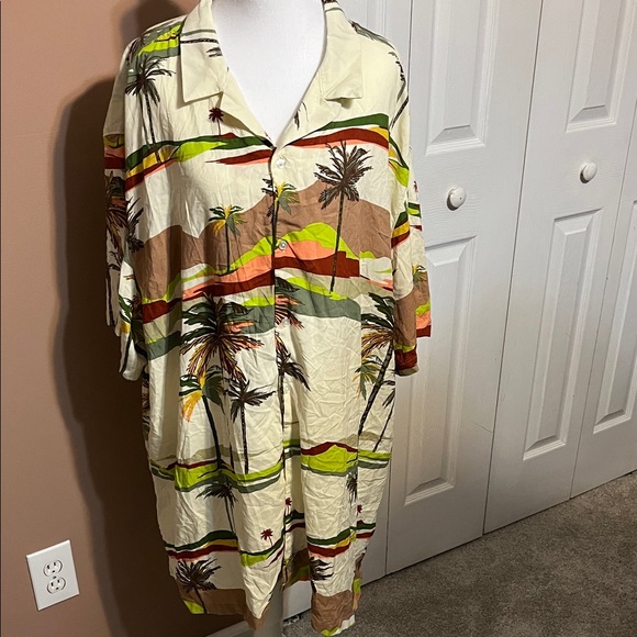 Tropical Print Button-Up Shirt size 3xl - Picture 1 of 5